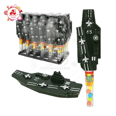 Cartoon aircraft carrier toy candy