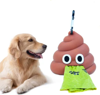Wholesale Dispenser Dog Poop Bag Holder Is Suitable for Dog Garbage Bags Silicone Pet Poop Bag Dispenser