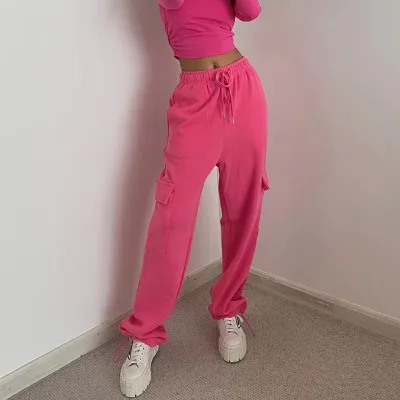 Winter Jogger Pants Women Fashionable Sport Pants Fall Sweat Stacked Leggings for Women