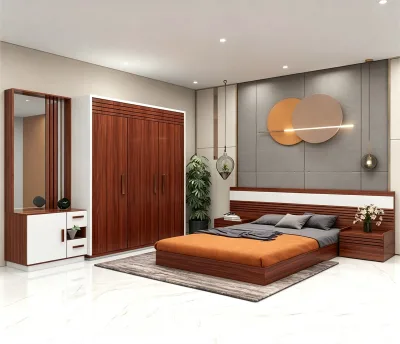 OEM Manufacturer Fashion Bedroom Furniture Wall Bed Bed Frame Water Proof Scratch Proof for Living
