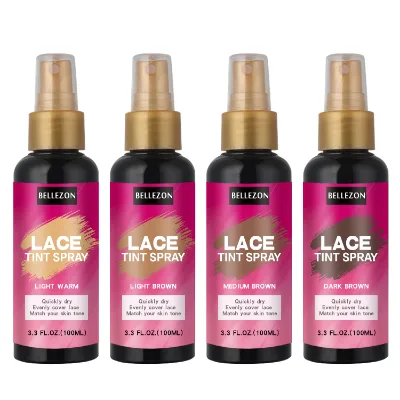 Hair Styling Lace Tint Spray Wholesale Strong Hold Wig Lace Tint Spray for Custom Front Lace