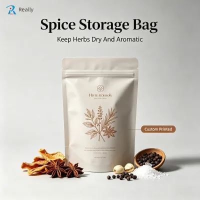 Chili Powder Spice Seasoning Food Grade Plastic Packaging Bag Self Standing Zipper Pouch Resealable Custom Printing Wholesale