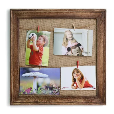 Wooden Clothespin Photo Frame Wall Hanging Picture Collage Display Rustic Clips Home Decor Custom Sublimation Lego A5 Frame
