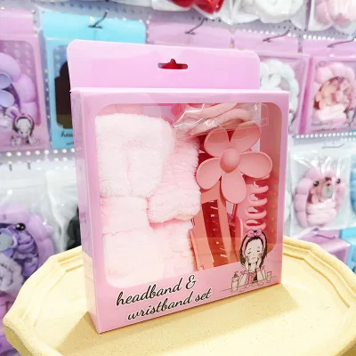 Wholesale 16pcs Women Girls Headband Hair Clip Gift Woman Hair Tie Washing Tools Hair Band Tool Shower Hairdressing Home Set