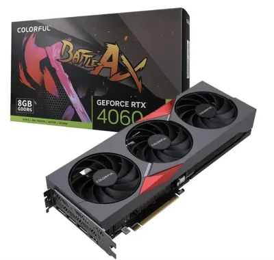 RTX 4060 8GB Gaming GPU - DLSS 3, Ada Lovelace, PCIe 4.0, 128-bit GDDR6, Fan Cooler