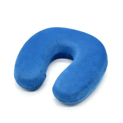 Slow Rebound U Shaped Neck Pillow Car Breathable Velvet Memory Foam Travel Pillow