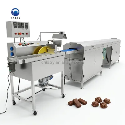 Chocolate Liquid Coating Machine Chocolate Enrober and Cooling Tunnel