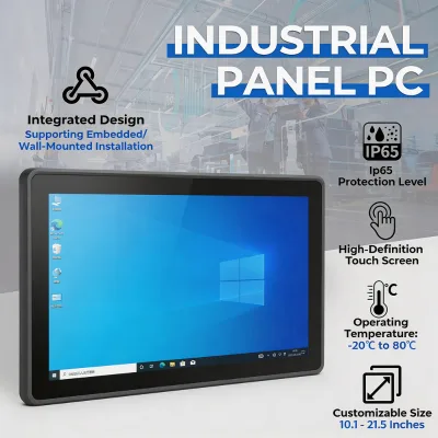 Versatile All in One Computer with Multi Touch Screen and Dual LAN Ports for Industrial Automation and IoT Projects