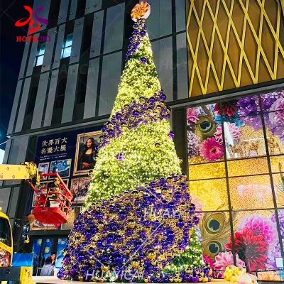 Glittering Winter Landmark Commercial-Grade Giant Christmas Tree