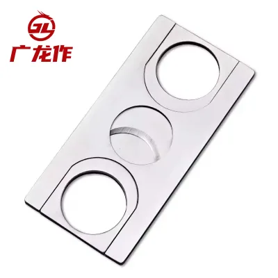 Wholesale Small Silver Stainless Steel Pocket Stainless Cigar Cutter