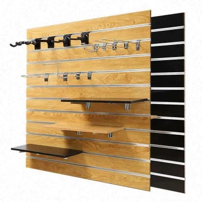 Cheap Price Modern E1 Moisture-Proof First-Class Grade Wood Fiber Slatwall Display Garage Panels with Foam Board