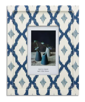 Modern Minimalist MDF Photo Frame with Linen Texture Paper UV Printed for Gift & Decor Tabletop Use
