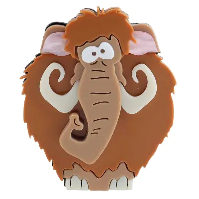 Hot Selling Customized African Wildlife Cute Elephant Acrylic Brooch for Children Wedding Engagement Gift