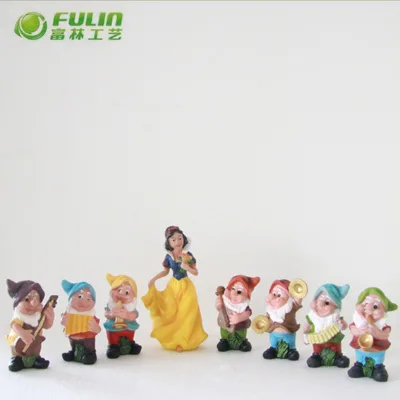 6.3" Wedding Gifts Craft Snow White and the Seven Dwarfs Figurine