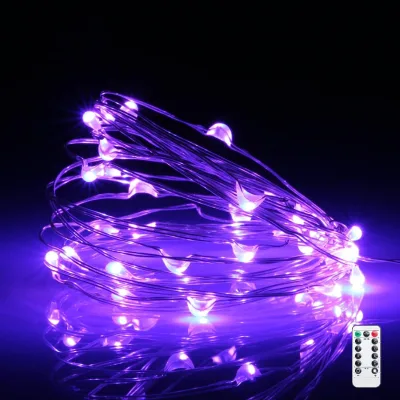 LED String Lights Outdoor IP44Waterproof 8 Modes USB Powered Fairy String Lights with Remote Control Halloween Decoration
