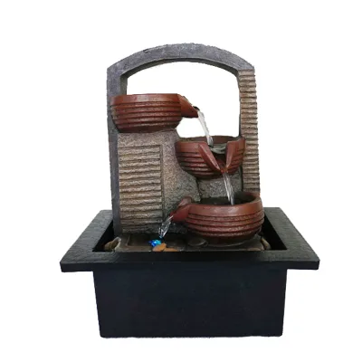 Tabletop Hindu Water Fountain with Resin Made