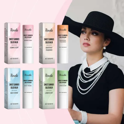 OEM 7.5g Romantic Floral Eau De Parfum Long-Lasting Natural Lady Solid Wax Perfume Pure Portable Sweet Summer Balm