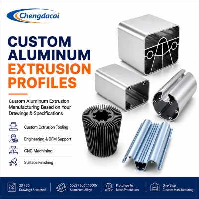 Custom Aluminum Extrusion Profiles OEM Manufacturer with CNC Machining Anodizing and Powder Coating