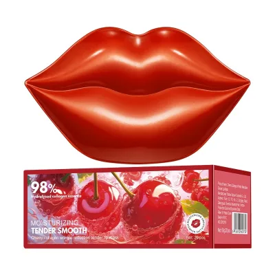 Cherry Lip Mask SADOER Collagen Skin Whitening, Moisturizing and Moisturizing, Anti Dryness and Cracking Around the Lips