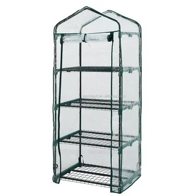 Small 5 Tier Pvc Cover Winter Planter Plastic Green Houses Garden Greenhouse Indoor for Home Use