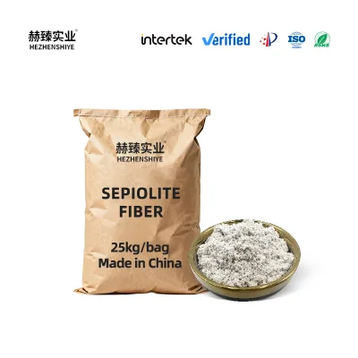 Sepiolite Fiber for Cement Mortar Composite Reinforcement Sound Absorption Paper Making Brake Pad Filler Sepiolite Fiber Powder
