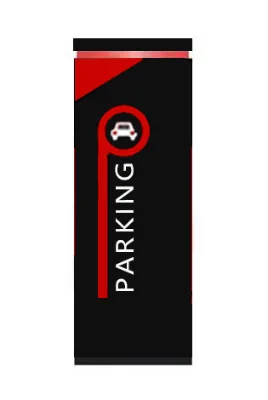 New Model Boom Barrier Gate Ax-622 Very Super Stylish Red Black Color for Parking Lot