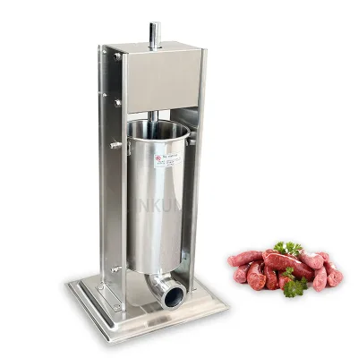 JINKUN Stainless Steel 11LBS/5L Capacity Homemade Sausage Maker Meat Processing Machinery with Motor for Restaurant Use