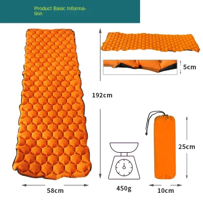 Best-selling Outdoor Single-person Hexagonal Tent Inflatable Matportable Waterproof Thickened TPU Non-slip Camping Sleeping