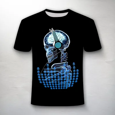 Christmas Holiday Printing Led Sound Activated Flashing Cotton Equalizer El t Shirt