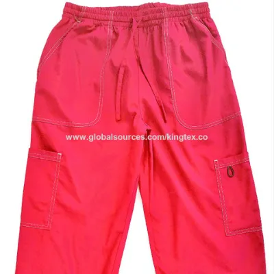 Contrasting thread color Cargo pant scrub pant