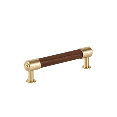 Brass Crystal Handle Pure Brass Crystal Knob Light Luxury Cabinet Door Drawer Handle Double Hole Handle