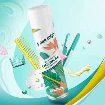 GreenLem Dry Shampoo Powder Fast Drying Waterless Oil Removal Plastic Container Private Label