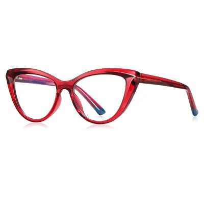 Fashionable Retro Anti-Blue Light Cat-Eye Eyeglasses Popular Student Optical Blue Light Eyewear with Custom Logo