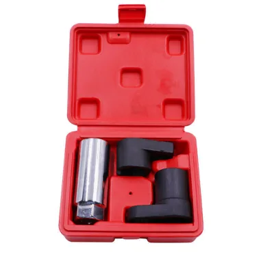 3pcs/set Universal Oxygen Sensor Socket Wrench Set 22mm Steel O2 Sensor Socket