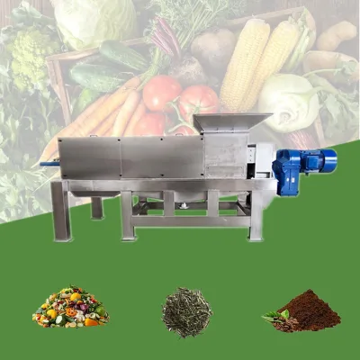 Factory Price Shredded Sorghum Stalks Screw Press Dewatering Machine Corn Stalks Elephant Grass Dehydrator Machine with shredder