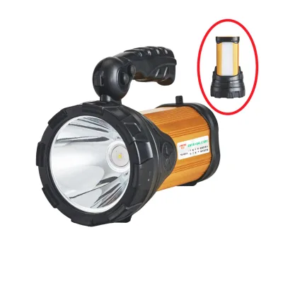 Professional Rechargeable LED Searchlight with Modern Design Handle Spotlight IP65 Rated Camping Lamp for Outdoor Use