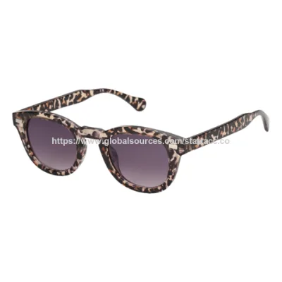 OEM Wholesale New Arrival Round Plastic Customized Multi Color 100% UV400 Protection Sunglasses for Women