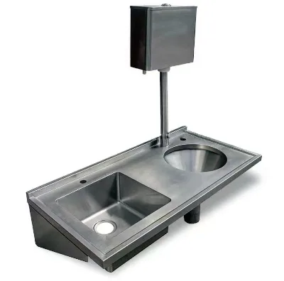 Good Quality Stainless Steel Medical Sluice Sink Hospital Slop Hopper and Hand Wash Sink Custom Shape SIR Brand
