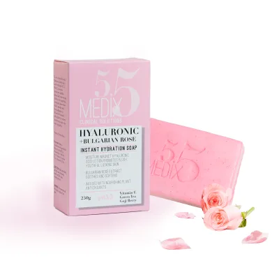 2026 New 5.5MEDIX Clinical Solutions Rose Pink Basic Cleaning Soap 250g for All Skin Types