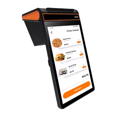 Hot Selling Touch Screen Restaurant Pos System Vending Machine Built-in Microphone Android13 4 Cores Pos Software for Restaurant