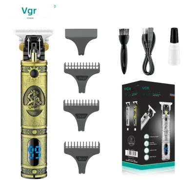 VGR228 Upgraded T9 LCD Hair for & Trimmer with Stainless Steel Blades Dual-Purpose Charging Electric Shaver