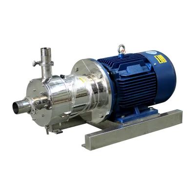 CE Certified Tri Clamp Easy Operating Inline Mixer with Cooling Water System Double Mechanical Seal No Leakage