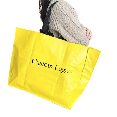 Wholesale Cheap Full Color Printed PP Woven Bag High-quality Woven Tote Bag Customized Eco-friendly Shopping Bag for storage