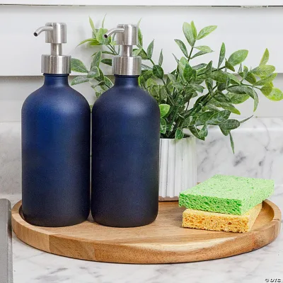 50g 40ml 120ml glass lotion pump bottle glass lotion bottle blue frosted glass bottle with white lotion pump