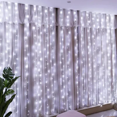 New Year Christmas Lights Home Decor With American Plug/European Rules Curtain Light Led Light Party Supplies