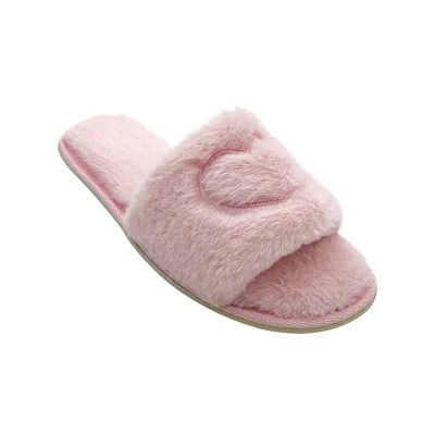 Bridal Party Wedding Open Toe Soft Slippers and Bachelorette Party Gift for Bride Women Wedding Day Fluffy Fur Bride Slippers