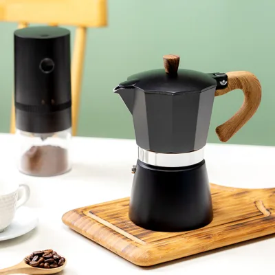 Hot Selling Portable Mocha Pot Coffee Maker Aluminum Moka Pot