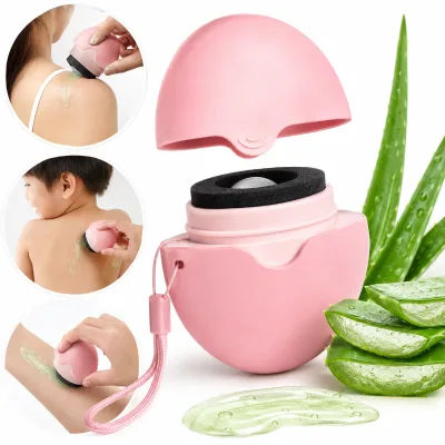 Summer Essentials Refillable Roll-On Sponge Applicator OEM Sunscreen Aloe Vera Gel Body Lotion After Sun Care Applicator Tool