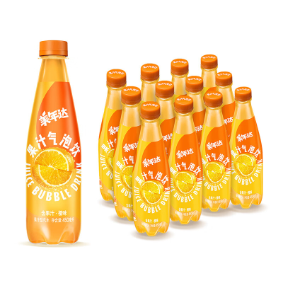 Tropical 450ml Soft Drinks From China Mayynanda Fruit Sparkling Water Soda in Bottle Delicious Direct From Factory