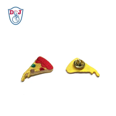 Embroidery Pin Badge Pizza Embroidered Pins